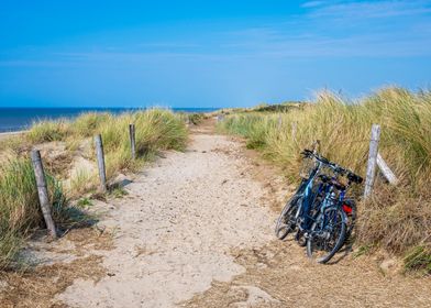 Beach Path with Bikes