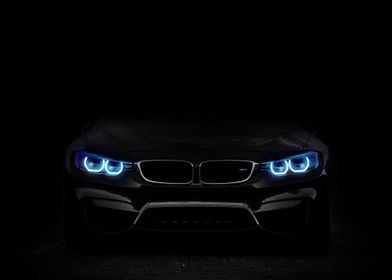 BMW Headlights in the Dark