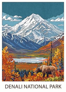 Denali National Park Poster