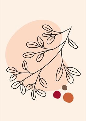 Minimalist Branch Art Print