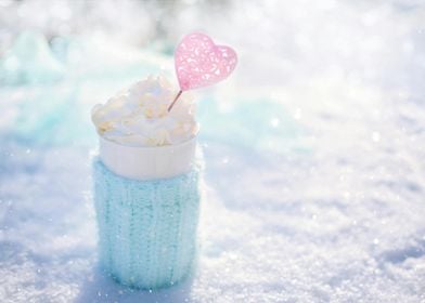 Winter Hot Chocolate with Heart