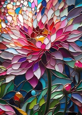 Stained Glass Flower