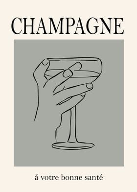 Champagne Toast Illustration