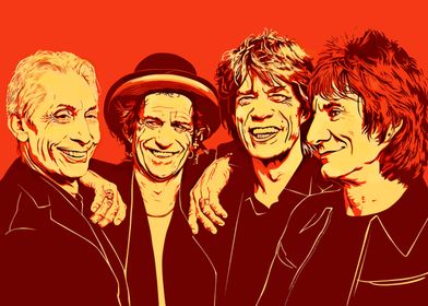 Rolling Stones Band Portrait