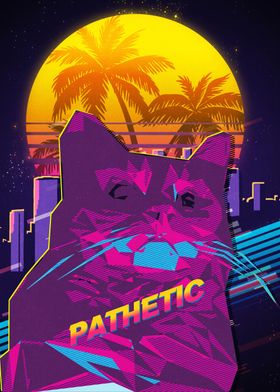 Retro pathetic Cat meme