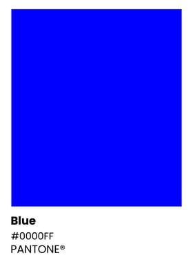 Pantone Blue Color Chart