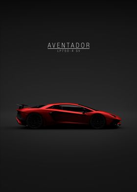 2016 Lamborghini Aventador lp750-4 SV - Red