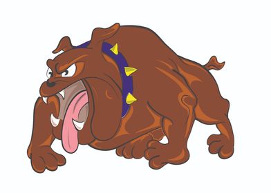 Angry Bulldog Cartoon