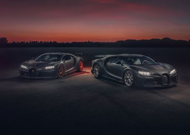 Two Bugatti Chiron Super Sport 300+