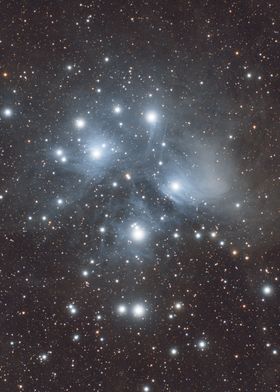 Seven Stellar Sisters - Pleiades Star Cluster