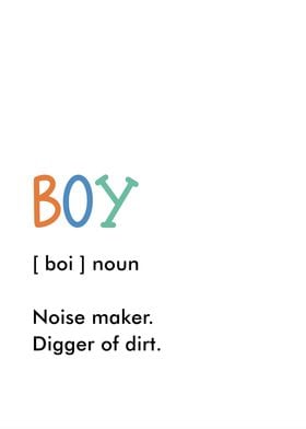 Boy Definition Print