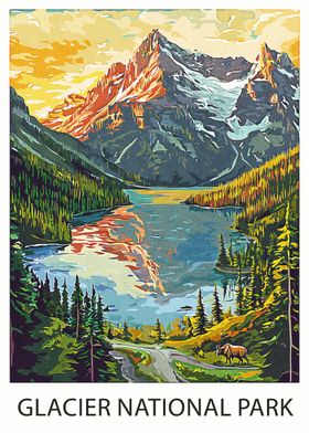 Glacier National Park Landscape