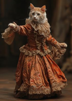 Cat in a Dress