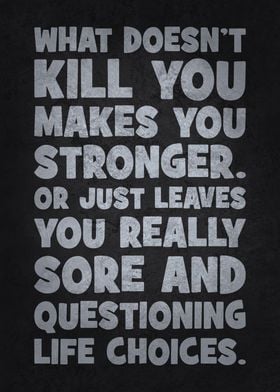 What Doesn't Kill You Funny Workout