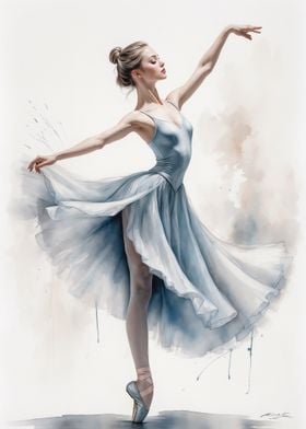 Ballet Dancer in Blue