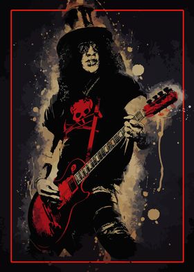 Slash Guitarist Portrait