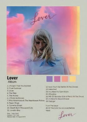 Taylor Swift Lover Album Cover