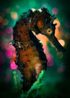 Seahorse Bubble Bokeh