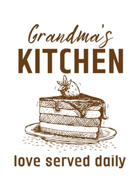 Grandma's Kitchen Print