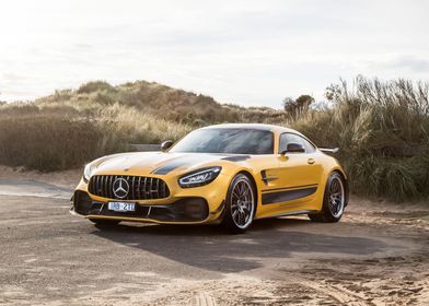 Yellow Mercedes-AMG GT