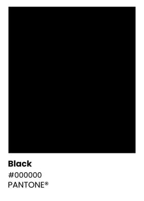 Pantone Black Color Chart