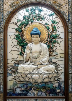 Stained Glass Buddha