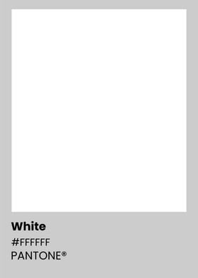 Pantone White Color Chart