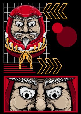 Daruma Doll Illustration