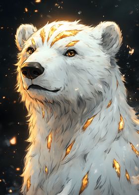 Golden Polar Bear Animal