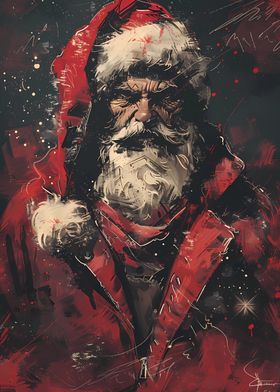 Dark Santa Portrait