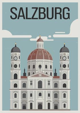 Salzburg Cathedral Poster