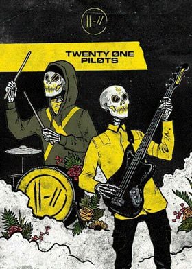 Twenty One Pilots Skeleton Band