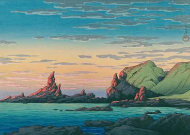 Japanese Coastal Landscape