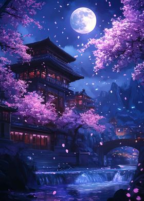 Japanese Night Scene