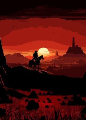 Sunset Rider Red Dead