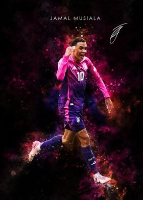 Jamal Musiala Soccer Art