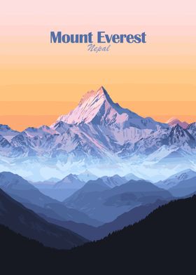 Mount Everest Illustration