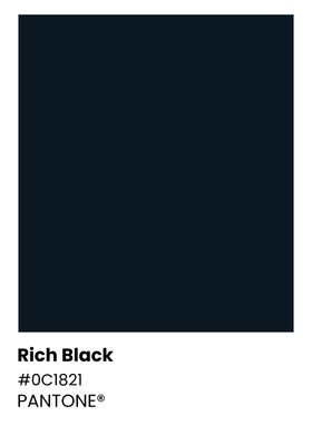 Pantone Rich Black Color