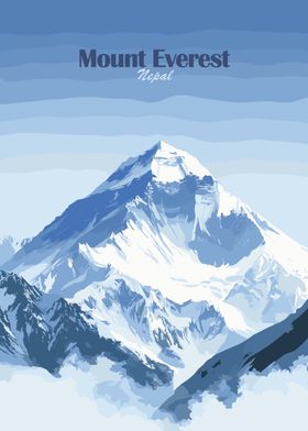 Mount Everest Illustration