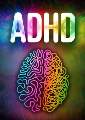 ADHD Brain Illustration