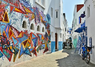 Colorful Street Art in Morocco