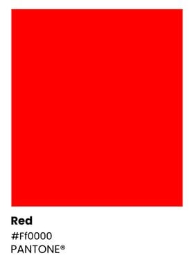 Pantone Red Color Chart