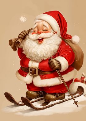 Santa Claus Skiing