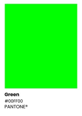 Pantone Green Color Chart