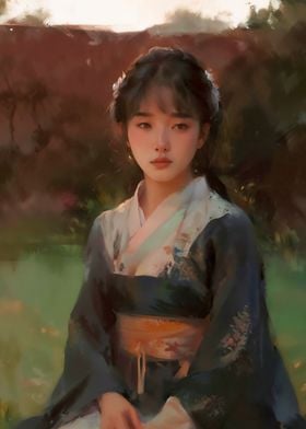 Woman in Kimono