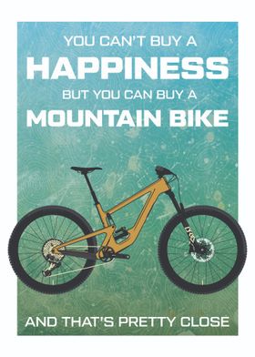 Mountain Bike MTB Riding Quote Poster