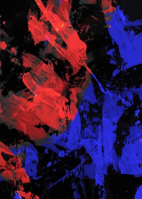 Abstract Red and Blue