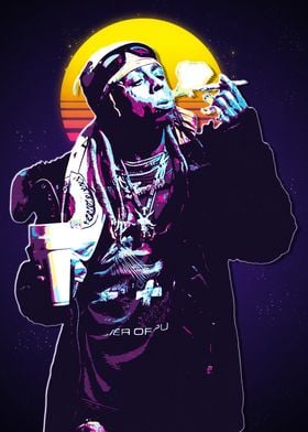 Lil Wayne Retro Art