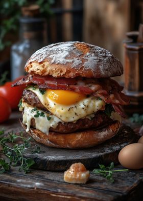 Bacon & Egg Burger