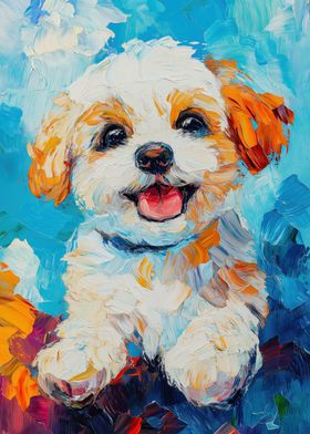 Cute Puppy Painting